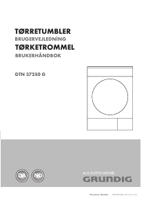 Bruksanvisning Grundig GTN 37250 G Tørketrommel