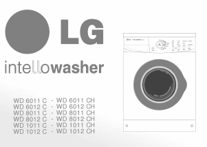 Manual LG WD-8011CH Intellowasher Washing Machine
