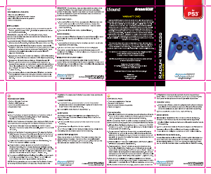 Handleiding DreamGEAR Radium Wireless (PS3) Gamecontroller