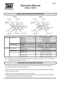 Handleiding TMI VD33 Horloge