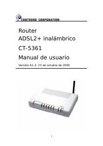 Manual de uso Comtrend CT-5361 Router