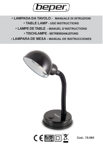 Manual Beper 70.095 Lamp