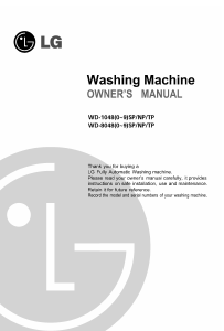 Handleiding LG WD-10485TP Wasmachine