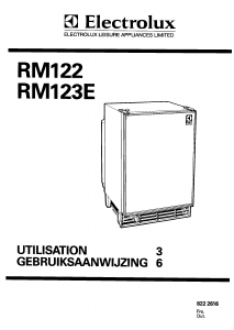 Mode d’emploi Electrolux RM123E Réfrigérateur