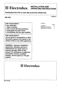 Handleiding Electrolux RM2330 Koelkast