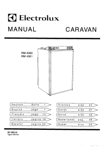 Manual Electrolux RM4360M Refrigerator