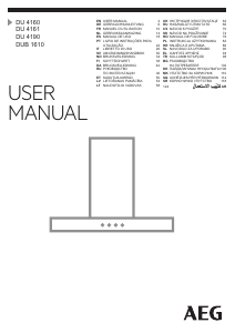 Manual AEG DUB1610W Hotă