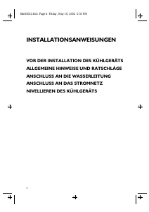Bedienungsanleitung Bauknecht KSN 7051/A Kühl-gefrierkombination