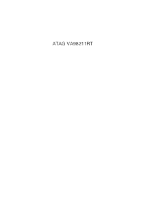 Handleiding ATAG VA68211RT Vaatwasser