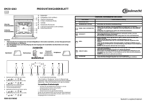 Bedienungsanleitung Bauknecht EMZD 6263 IN Backofen