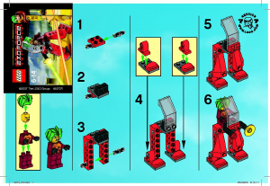 Manual Lego set 3870 Exo-Force Red walker