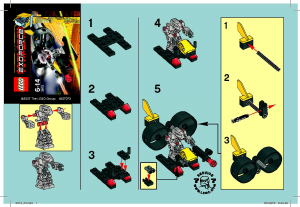 Manual de uso Lego set 3872 Exo-Force Robo chopper