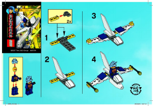 Manual de uso Lego set 3885 Exo-Force Mini jet fighter