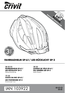 Manuale Crivit IAN 103922 Casco da bici