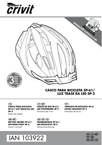 Manual de uso Crivit IAN 103922 Casco bicicleta
