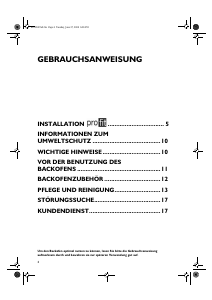 Bedienungsanleitung Bauknecht ELPE 6260 IN Backofen