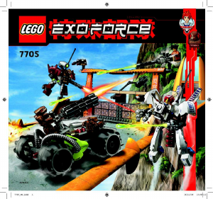 Handleiding Lego set 7705 Exo-Force Aanval op de poort
