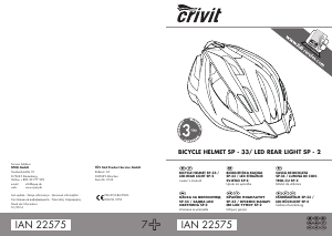 Priručnik Crivit IAN 22575 Kaciga za bicikl