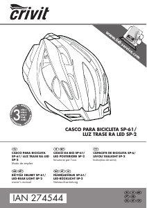 Manual de uso Crivit IAN 274544 Casco bicicleta