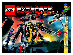 Bruksanvisning Lego set 7721 Exo-Force Combat crawler X2