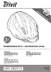 Manuale Crivit IAN 285913 Casco da bici