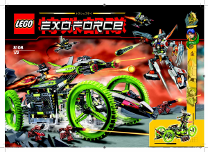 Manual Lego set 8108 Exo-Force Mobile devastator