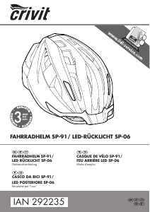 Manuale Crivit IAN 292235 Casco da bici