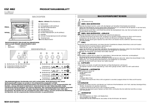 Bedienungsanleitung Bauknecht ESZ 4462 WS Backofen