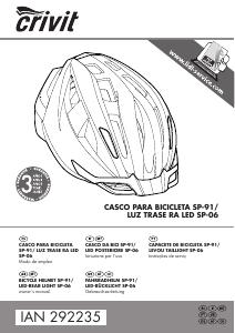 Manual de uso Crivit IAN 292235 Casco bicicleta