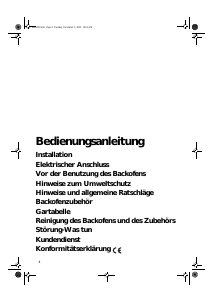 Bedienungsanleitung Bauknecht ESN 4483/C WS Backofen