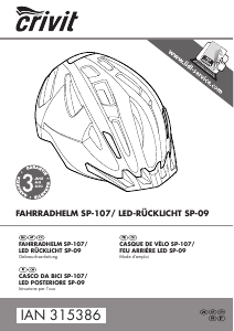 Manuale Crivit IAN 315386 Casco da bici