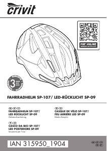 Manuale Crivit IAN 315950 Casco da bici