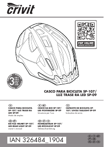 Manual de uso Crivit IAN 326484 Casco bicicleta
