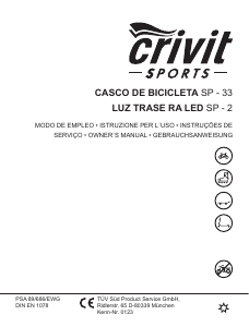 Manual de uso Crivit IAN 64301 Casco bicicleta