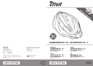 Mode d’emploi Crivit IAN 93746 Casque de vélo