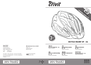 Priručnik Crivit IAN 96682 Kaciga za bicikl