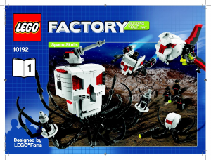 Mode d’emploi Lego set 10192 Factory Space skulls