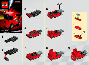 Manual de uso Lego set 30191 Ferrari Camión Scuderia Ferrari