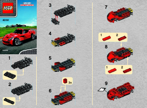 Manual Lego set 40191 Ferrari F12 Berlinetta 