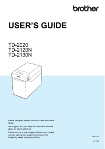 Manual Brother TD-2120N Label Printer