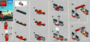 Brugsanvisning Lego set 40194 Ferrari Finish line og podium