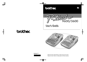 Manual Brother PT-9600 Label Printer