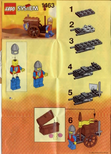 Manuale Lego set 1463 Forestmen Baule del tesoro