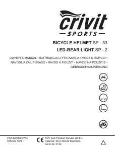 Manuál Crivit IAN 64300 Cyklosvítilna