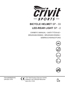 Bruksanvisning Crivit IAN 64300 Cykellampa