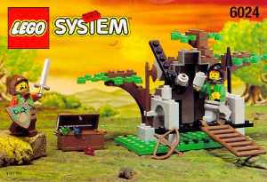 Manuale Lego set 6024 Forestmen Un'imboscata da banditi