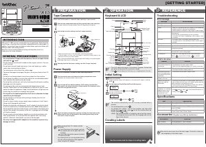 Manual Brother PT-1830 Label Printer