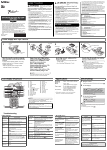 Manual Brother PT-H100 Label Printer
