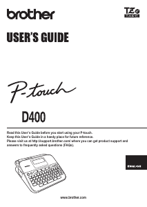 Manual Brother PT-D400 Label Printer