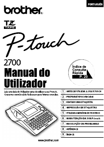 Manual Brother PT-2710 Impressor de etiquetas